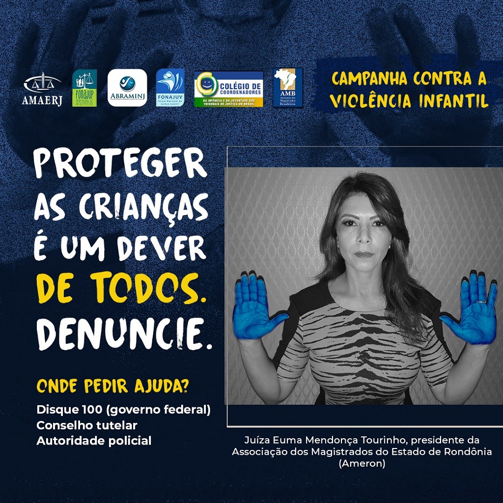 Leia mais sobre o artigo Magistratura rondoniense adere campanha contra a violência infantil