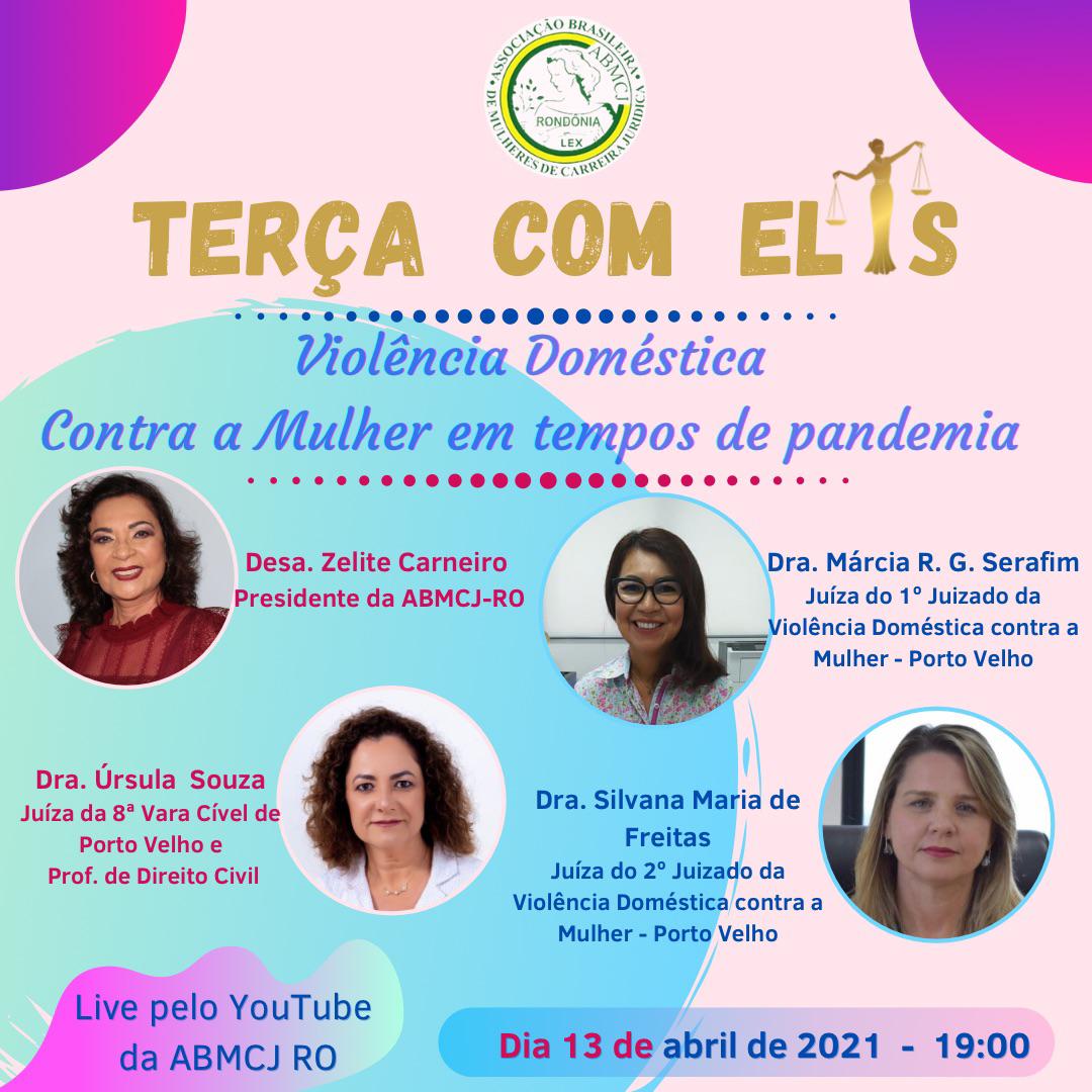 Leia mais sobre o artigo Live sobre violência contra a mulher na pandemia tem participação de magistradas rondonienses