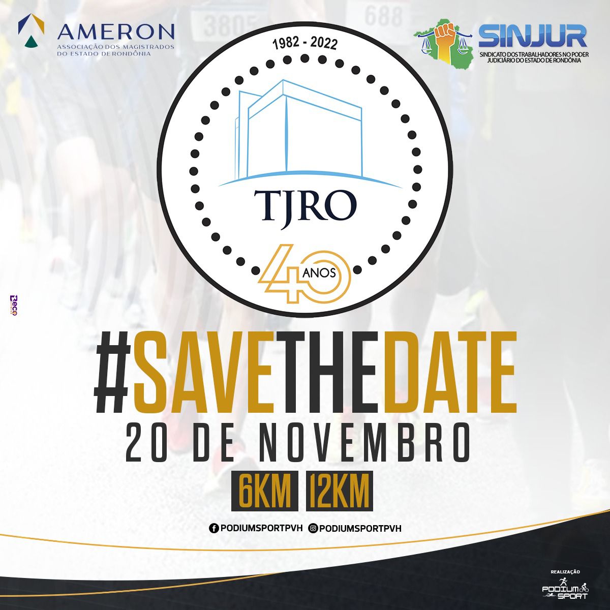 Leia mais sobre o artigo Ameron promove Corrida 40 anos do TJRO no dia 20 de novembro; inscrições estão abertas